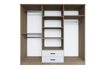 Yaman Garderobe 180x190 cm - Lys brun - Oppbevaring - Garderober & garderobesystem