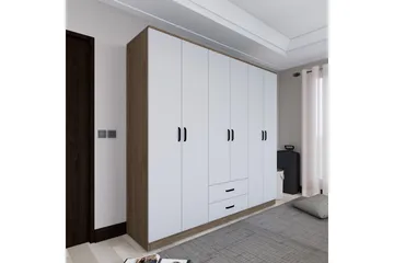 Yaman Garderobe 180x190 cm - Lys brun - Oppbevaring - Garderober & garderobesystem