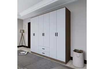 Yaman Garderobe 180x190 cm - Lys brun - Oppbevaring - Garderober & garderobesystem