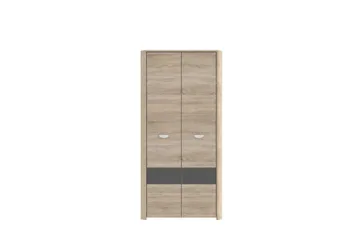 Yazmene Garderobe 133x194 cm - Brun - Oppbevaring - Garderober & garderobesystem