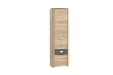Yazmene Garderobeskap 59 cm i Mørkt Tre - Beige - Oppbevaring - Garderober & garderobesystem