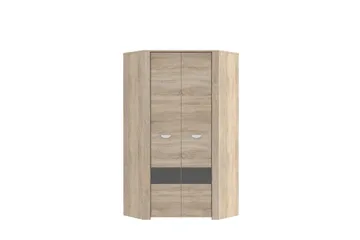 Yazmene Garderobeskap til Gang 95x81 cm i Tre - Beige - Oppbevaring - Garderober & garderobesystem