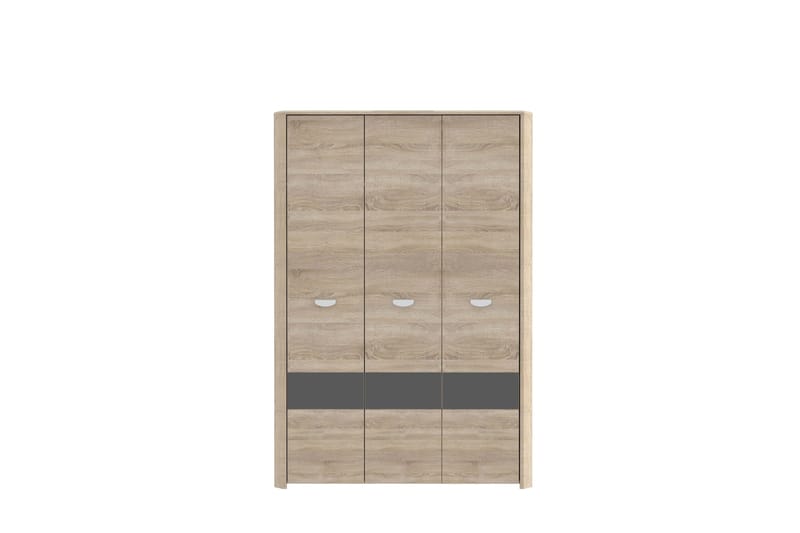 Yazmene Stor Garderobeskap 133x194 cm i Tre - Beige - Oppbevaring - Garderober & garderobesystem