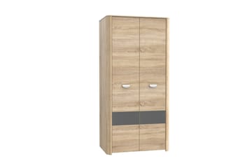 Yazmene Stor Garderobeskap 133x194 cm i Tre - Beige - Oppbevaring - Garderober & garderobesystem