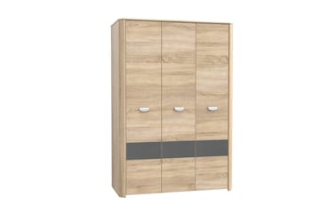 Yazmene Stor Garderobeskap 133x194 cm i Tre - Beige - Oppbevaring - Garderober & garderobesystem