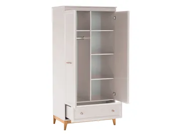 Zeylor Garderobeskap 193 cm i Tre med Oppbevaring - Offwhite - Oppbevaring - Garderober & garderobesystem