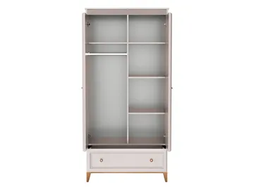 Zeylor Garderobeskap 193 cm i Tre med Oppbevaring - Offwhite - Oppbevaring - Garderober & garderobesystem