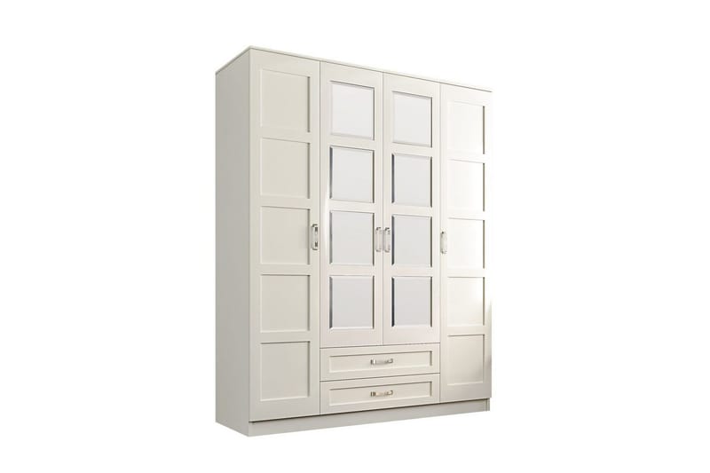 Zyricon Garderobe 140x180 cm, Matt Hvit