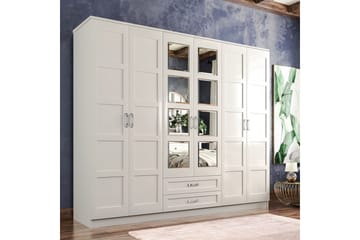 Zyricon Garderobe 210x184 cm - Hvit - Oppbevaring - Garderober & garderobesystem