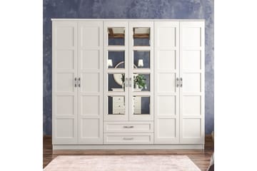 Zyricon Garderobe 210x184 cm - Hvit - Oppbevaring - Garderober & garderobesystem