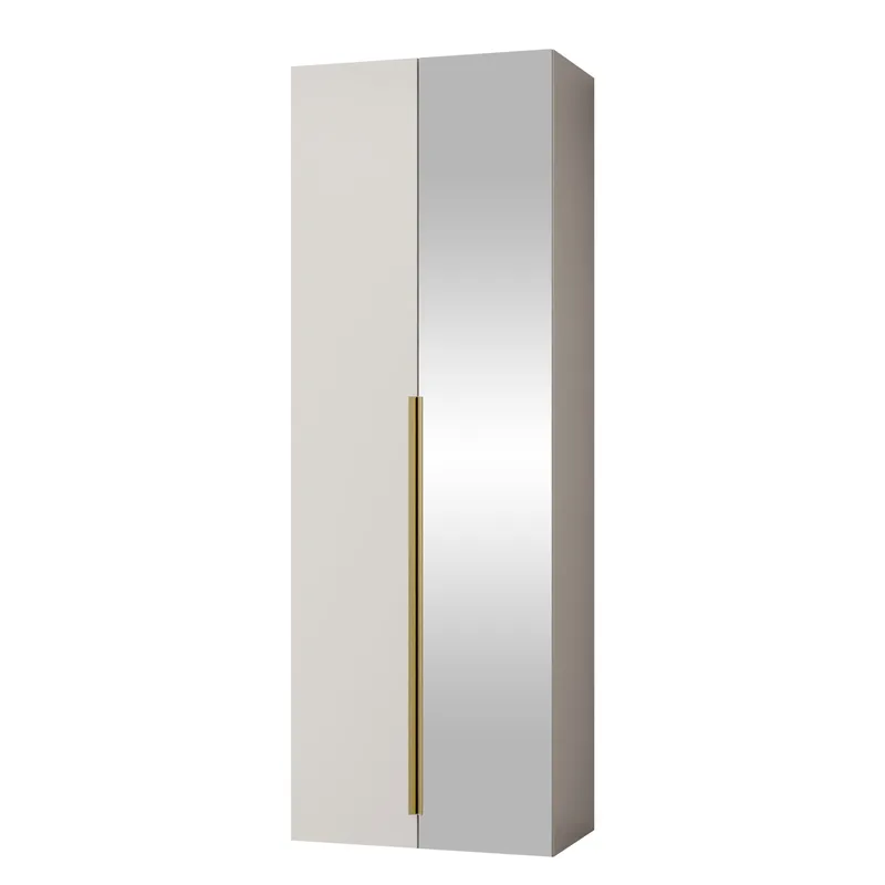garderobeskap Garderobeskap med speil KERKIN 2D beige