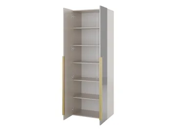 garderobeskap Garderobeskap med speil KERKIN 2D beige - Oppbevaring - Garderober & garderobesystem