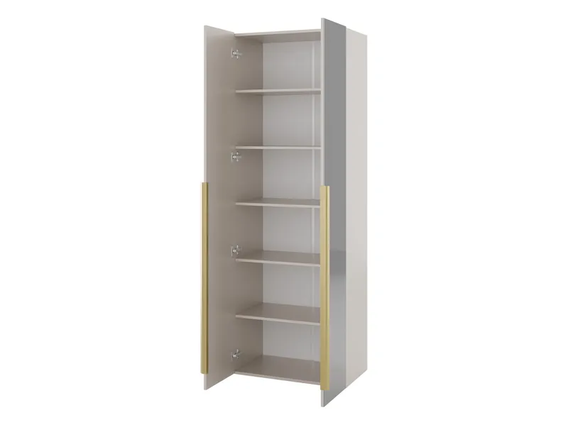 garderobeskap Garderobeskap med speil KERKIN 2D beige - Oppbevaring - Garderober & garderobesystem