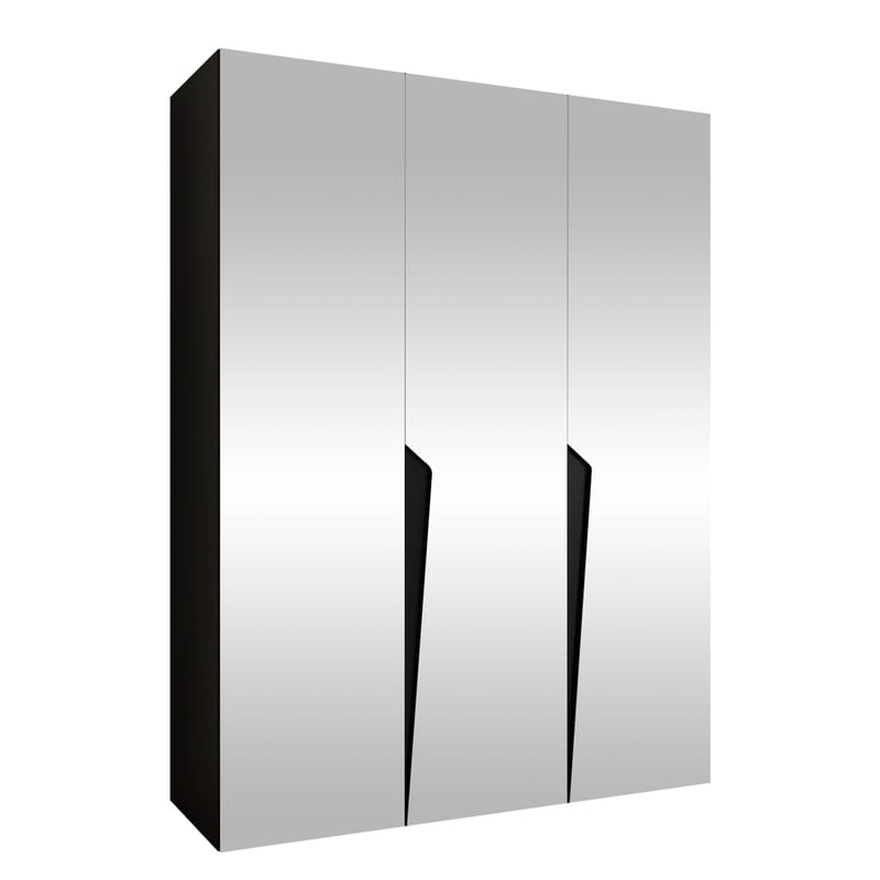 garderobeskap Garderobeskap PIANO 3 150 svart Svart - Oppbevaring - Garderober & garderobesystem