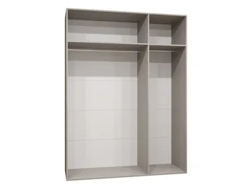 garderobeskap Garderobeskap PIANO 3 150 hvit Svart - Oppbevaring - Garderober & garderobesystem