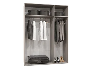 garderobeskap Garderobeskap PIANO 3 150 hvit Svart - Oppbevaring - Garderober & garderobesystem