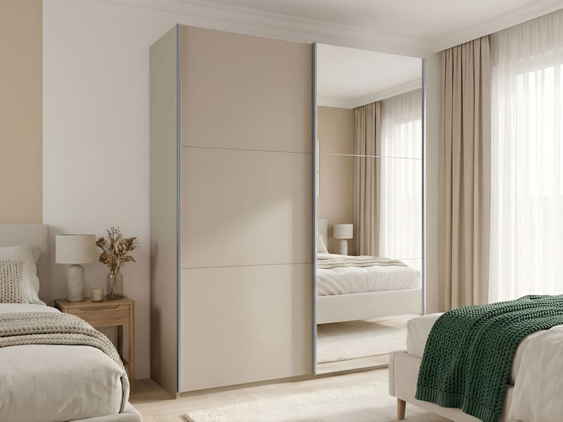 garderobeskap Rodos - Beige - Oppbevaring - Garderober & garderobesystem