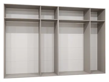 garderobeskap Szafa SANDI 3 300 hvit Gull - Oppbevaring - Garderober & garderobesystem