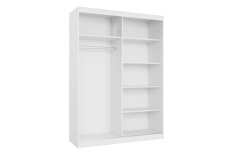 Gudelia Garderob med Speil 151x216 cm - Beige - Oppbevaring - Garderober & garderobesystem