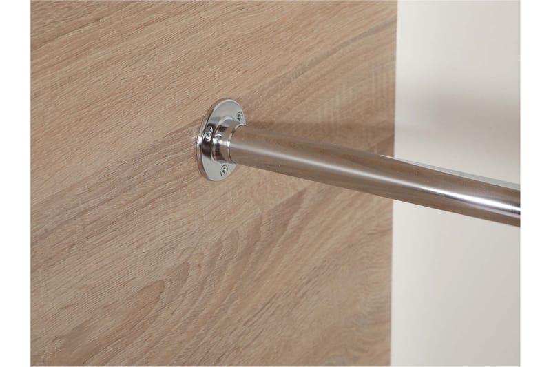 Harvinder Garderob med Speil 120x205 cm - Beige - Oppbevaring - Garderober & garderobesystem