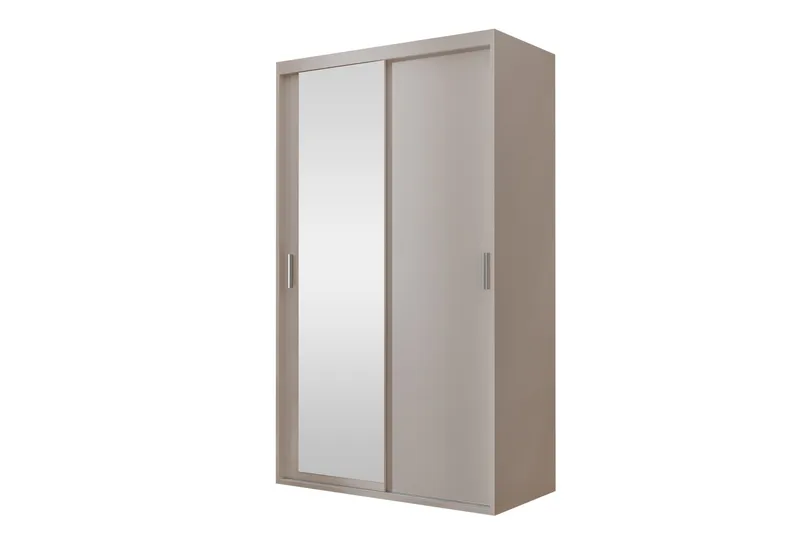 Harvinder Garderob med Speil 120x205 cm, Beige