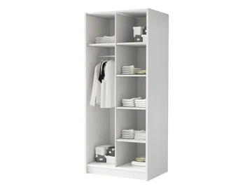 Herrljunga Garderob 100x215 cm - Brun/Svart - Oppbevaring - Garderober & garderobesystem