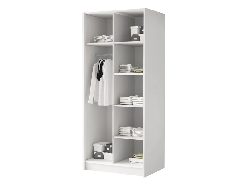 Herrljunga Garderob 100x215 cm - Brun/Svart - Oppbevaring - Garderober & garderobesystem