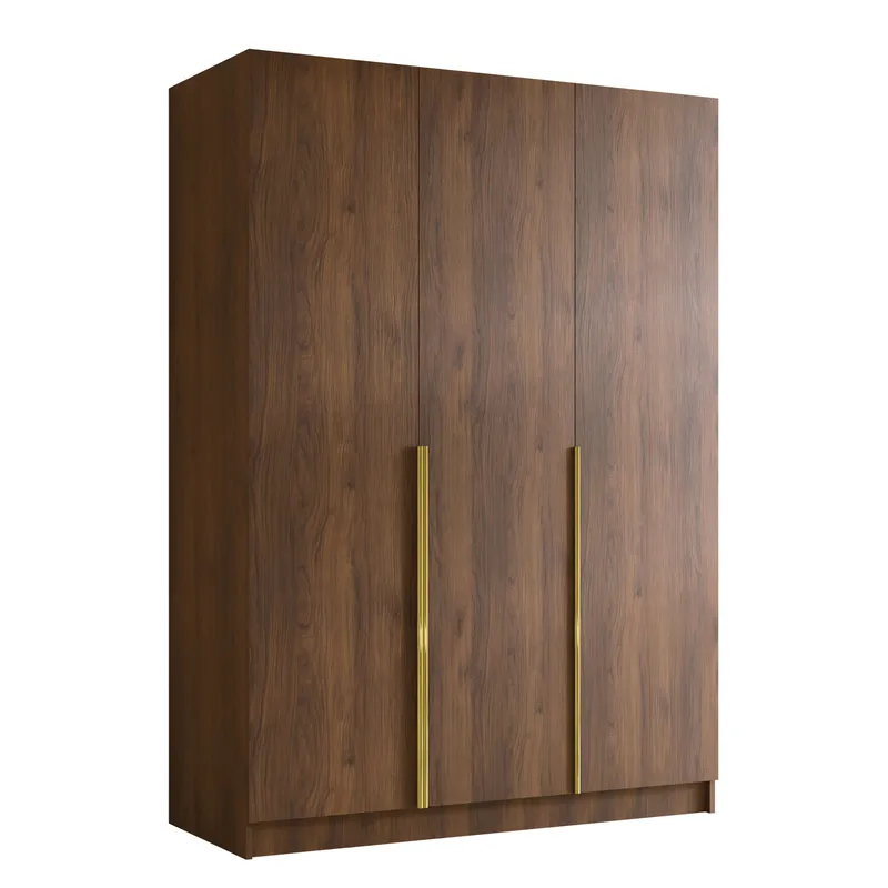 Herrljunga Garderob 150x215 cm - Brun/Gull - Oppbevaring - Garderober & garderobesystem