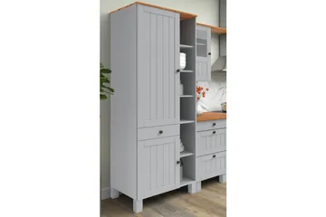 Alby Bokhylle 205x75 cm - Grå - Oppbevaring - Hylle - Bokhylle