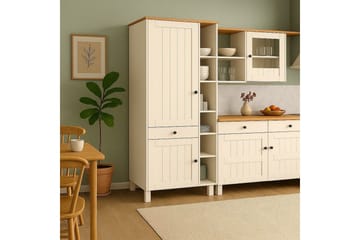 Alby Bokhylle 205x75 cm - Hvit - Oppbevaring - Hylle - Bokhylle