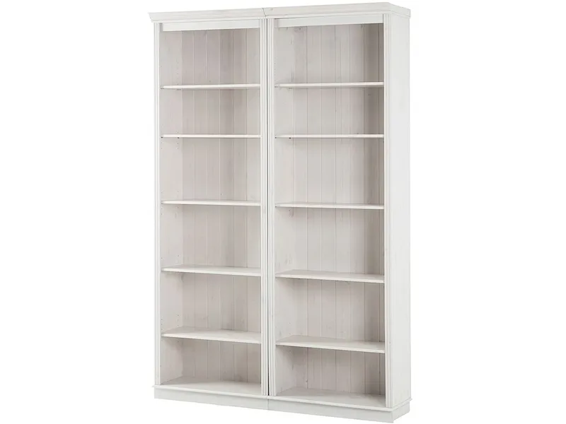 Anita Bokhylle 148 cm i Malt Tre, Hvit