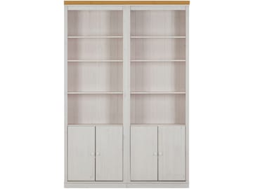 Anita Bokhylle 148 cm i Malt Tre - Hvit - Oppbevaring - Hylle - Bokhylle