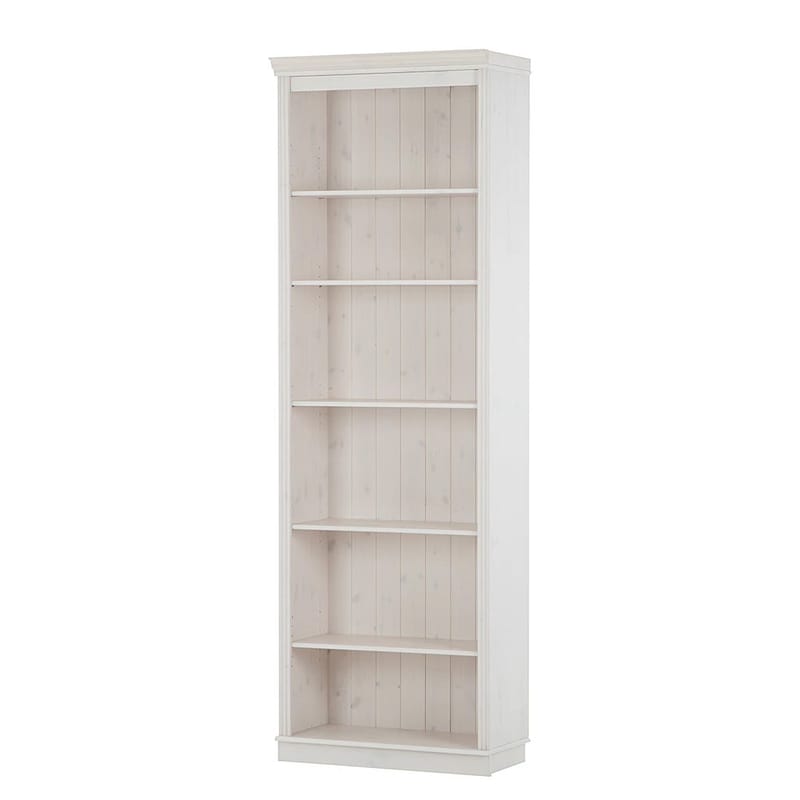 Anita Bokhylle 74 cm i Malt Tre, Hvit