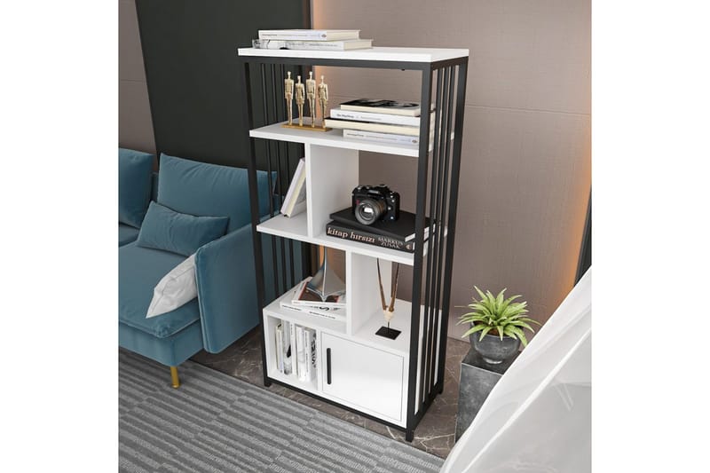 Arven Bokhylle 60 cm - Svart/Hvit - Oppbevaring - Hylle - Bokhylle