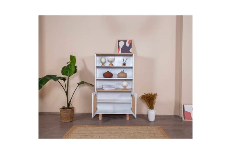 Bohem Bokhylle 90 cm - Hvit - Oppbevaring - Hylle - Bokhylle