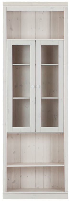 Bokhylla Loft24 Hvit Glass - Hvit - Oppbevaring - Hylle - Bokhylle