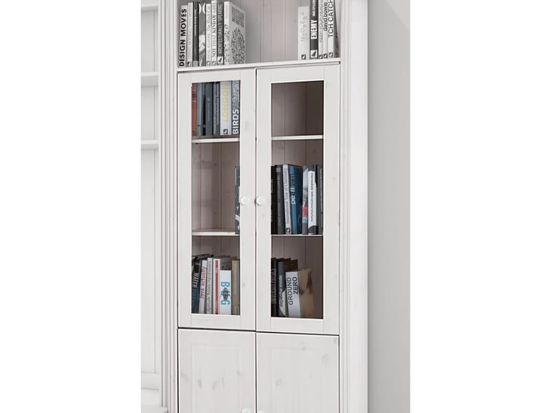 Bokhylla Loft24 Hvit Glass - Hvit - Oppbevaring - Hylle - Bokhylle