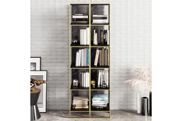 Abla Bokhylle 64 cm - Gull|Svart - Oppbevaring - Hylle - Bokhylle