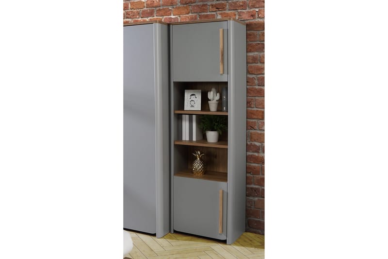 Ahmetbay Bokhylle 41x59 cm - Grå/Brun - Oppbevaring - Hylle - Bokhylle