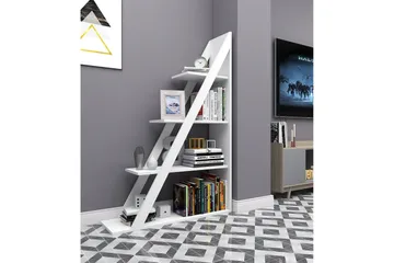 Ampelio Bokhylle 30x100 cm - Hvit - Oppbevaring - Hylle - Bokhylle