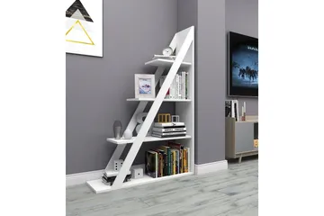 Ampelio Bokhylle 30x100 cm - Hvit - Oppbevaring - Hylle - Bokhylle