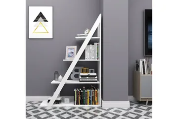 Ampelio Bokhylle 30x100 cm - Hvit - Oppbevaring - Hylle - Bokhylle