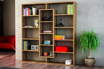 Amplett Bokhylle - Brun - Oppbevaring - Hylle - Bokhylle