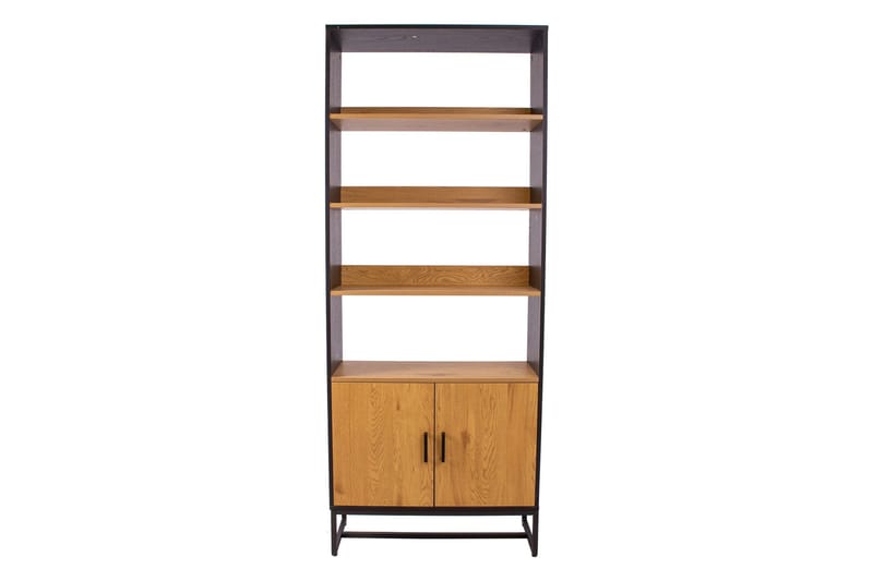 Amsterdam Bokhylle 80 cm i Tre med Metallunderstell - Sort|Brun - Oppbevaring - Hylle - Bokhylle