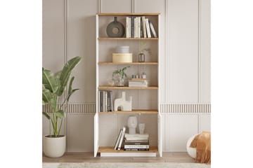 Anari Bokhylle 77,5 cm i Eik - Hvit - Oppbevaring - Hylle - Bokhylle