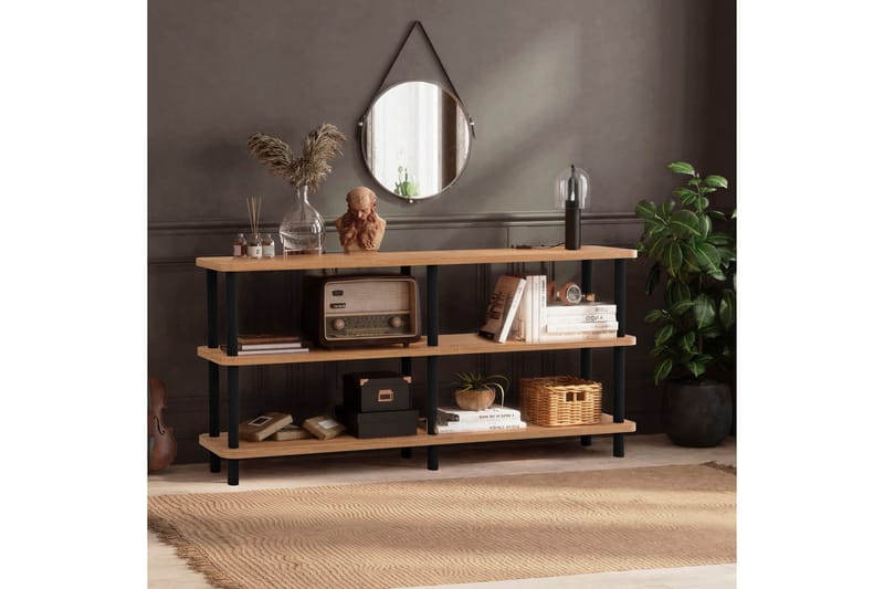 Andifli Bokhylle 150x74,9 cm - Svart - Oppbevaring - Hylle - Bokhylle