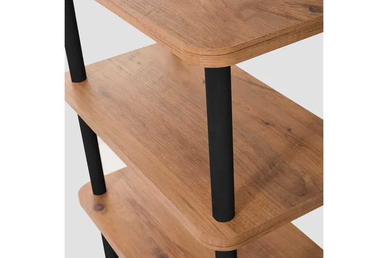 Andifli Bokhylle 150x74,9 cm - Svart - Oppbevaring - Hylle - Bokhylle