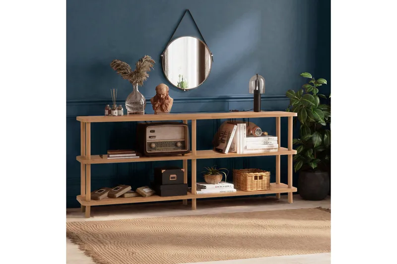 Andifli Bokhylle 180x74,9 cm - Furu - Oppbevaring - Hylle - Bokhylle