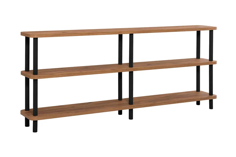 Andifli Bokhylle 180x74,9 cm, Svart