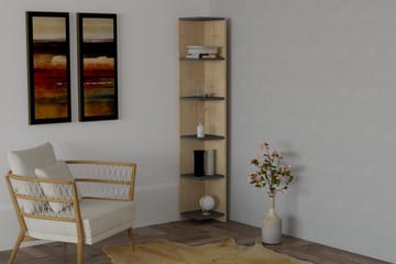 Andifli Bokhylle 25x160 cm - Blå - Oppbevaring - Hylle - Bokhylle